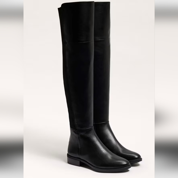Sam Edelman Shoes - 🤩Host Pick❤️Sam Edelman Pam Over The Knee Black Leather Boots Women's 6.5